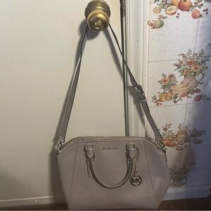 Michael Kors Taupe Satchel Bag